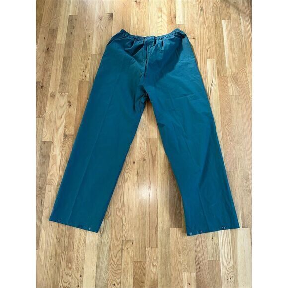 COLUMBIA Mens Waterproof Pants L Large Navy‎ Blue Pull On Weather Gear. NWOT - Picture 4 of 5
